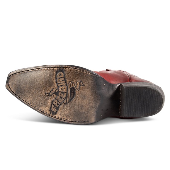 RODEO READY! Freebird Red Heeled Boots Classic Western Design (NEVER WORN) - Picture 12 of 13